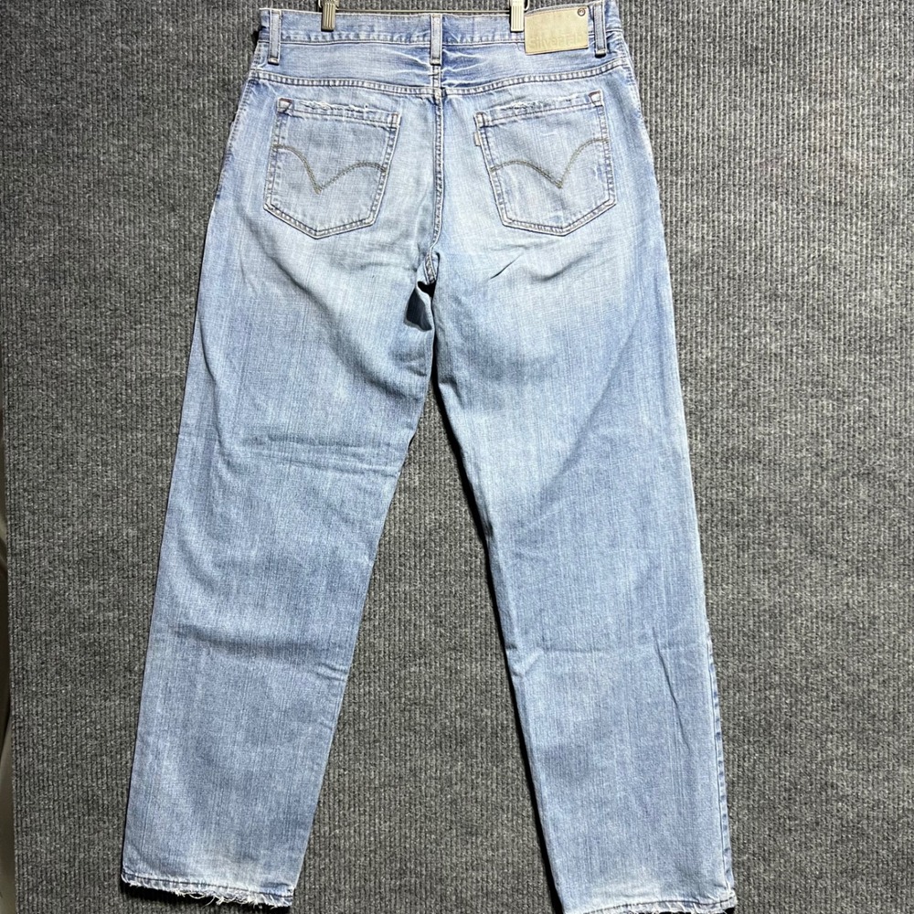 Vintage Levis SilverTab Baggy Jeans Mens 36x36 Light Wash Denim 90s Streetwear